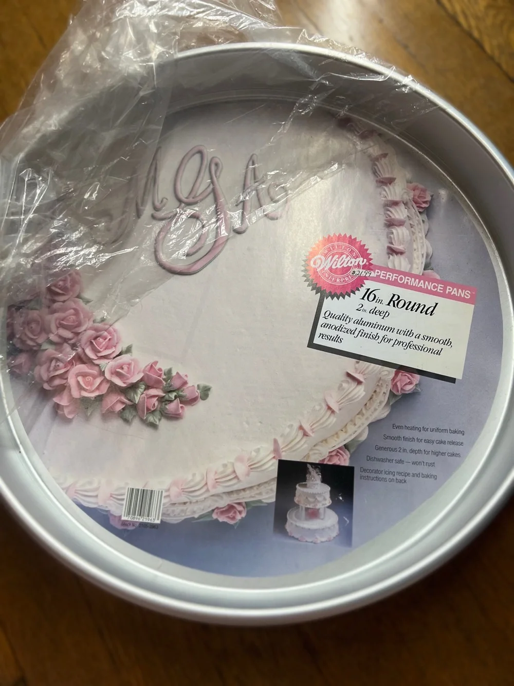 Round Aluminum Cake Pans - Set of 2 ( 16in & 12in )